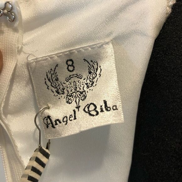 NWT Angel Biba white eyelet spaghetti strap dress - Picture 15 of 16